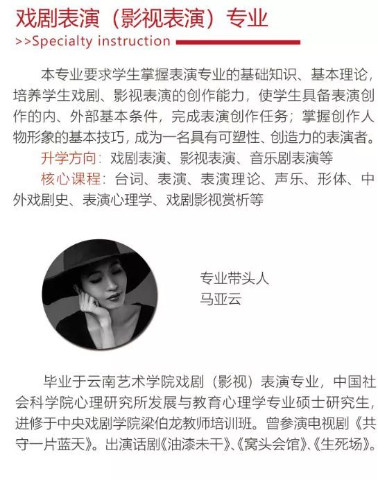 華唐藝術高中戲劇表演,影視表演專業